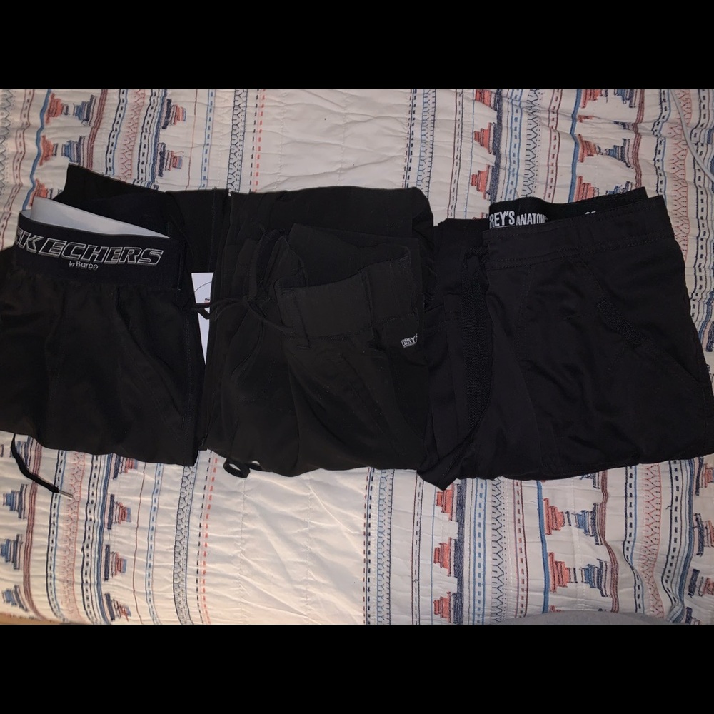 Black xsmall scrubs bundle